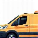 Icona stilizzata di un furgone per le consegne.